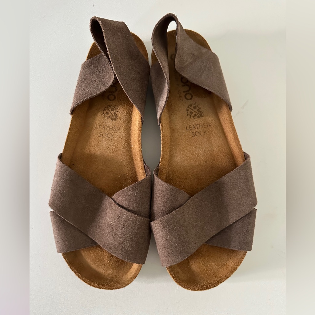 Yokono Brown Leather Sandals